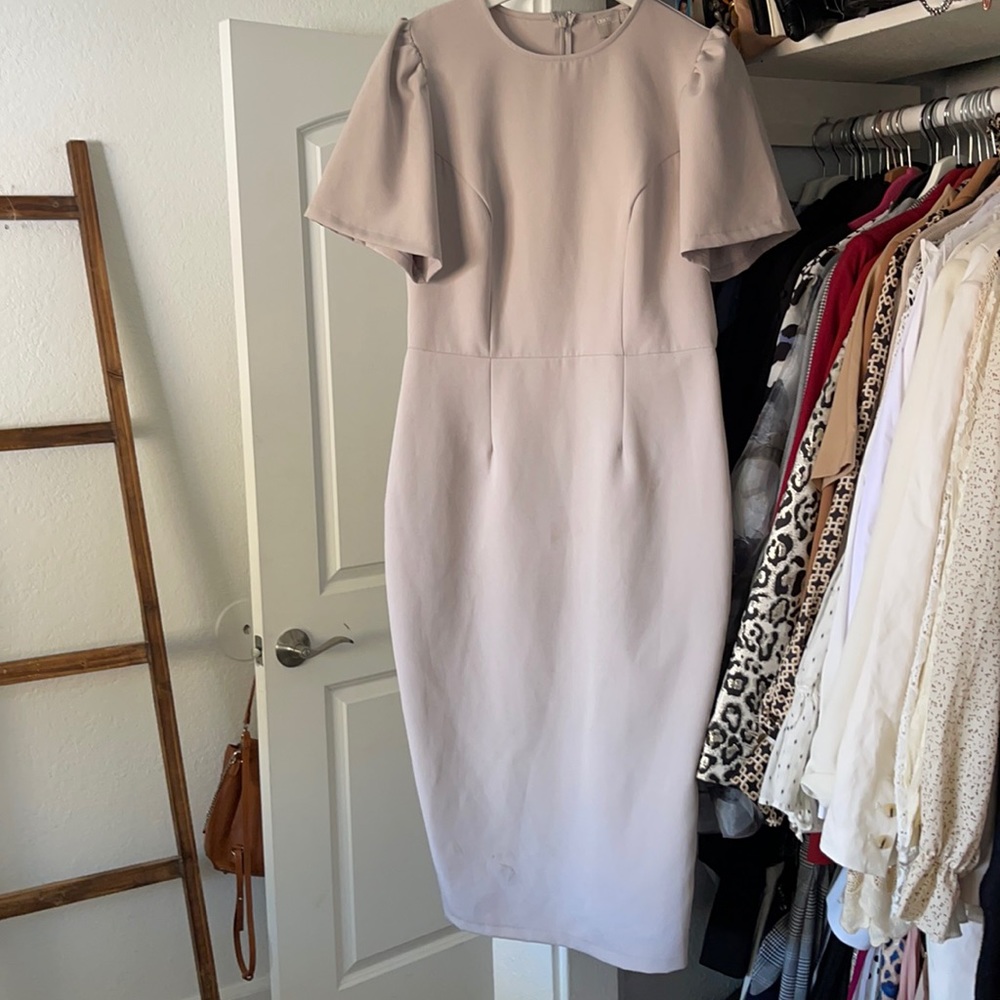 Grey Midi Dress